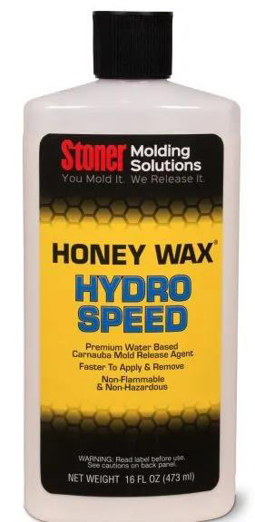 Stoner HoneyWax®Hydro Speed是一種高固含量的水性乳液，不含任何溶劑，旨在代替?zhèn)鹘y(tǒng)的高級涂蠟作為復(fù)合材料行業(yè)中的脫模劑。